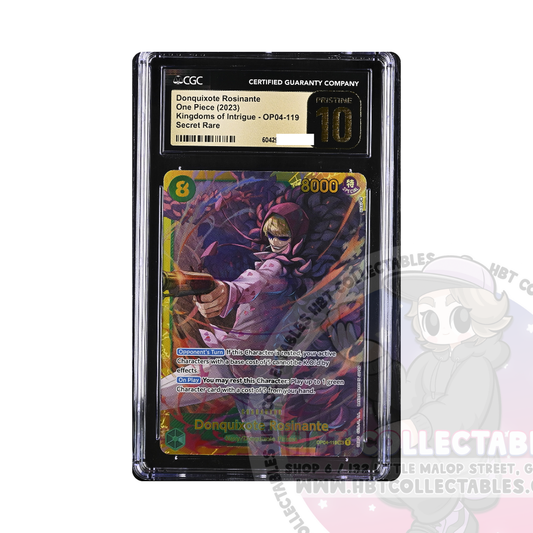 One Piece CG: CGC Pristine 10 - Donquixote Rosinante: Kingdoms of Intrigue OP04-119 SR