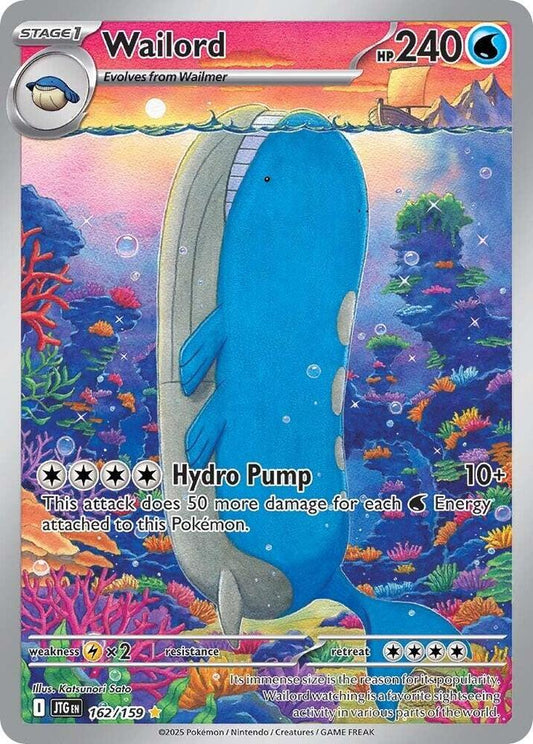 Pokemon TCG: Wailord - 162/159 - SV09: Journey Together (JTG)