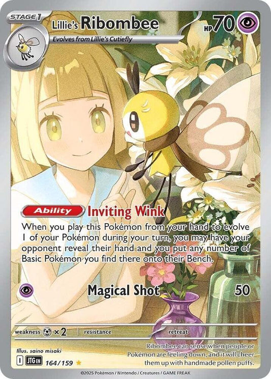 Pokemon TCG: Lillie's Ribombee - 164/159 - SV09: Journey Together (JTG)