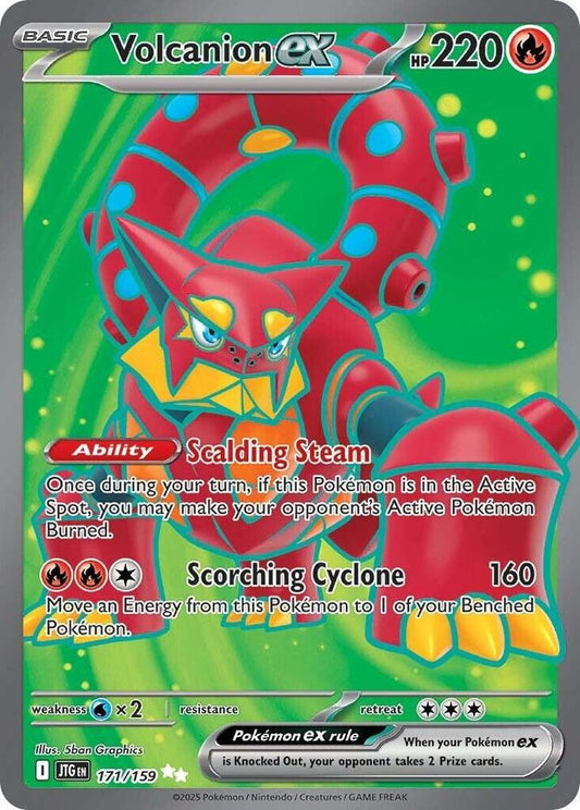 Pokemon TCG: Volcanion ex - 171/159 - SV09: Journey Together (JTG)