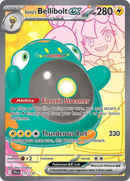Pokemon TCG: Iono's Bellibolt ex - 172/159 - SV09: Journey Together (JTG)