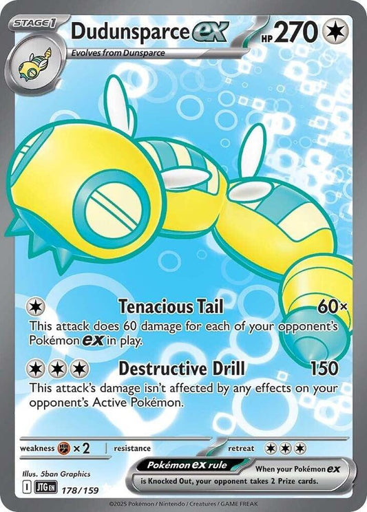 Pokemon TCG: Dudunsparce ex - 178/159 - SV09: Journey Together (JTG)