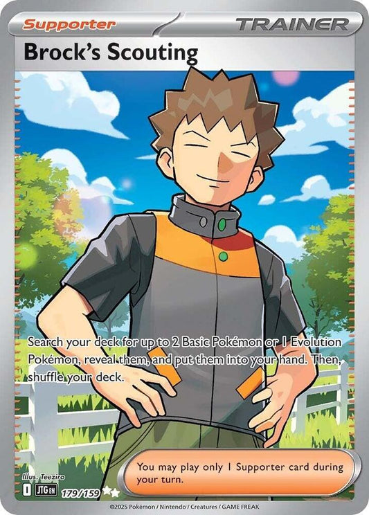 Pokemon TCG: Brock's Scouting - 179/159 - SV09: Journey Together (JTG)