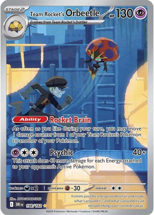 Pokemon TCG: Team Rocket's Orbeetle - 198/182 - SV10: Destined Rivals (DRI)