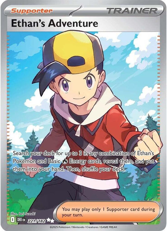 Pokemon TCG: Ethan's Adventure - 221/182 - SV10: Destined Rivals (DRI)