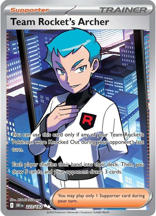 Pokemon TCG: Team Rocket's Archer - 223/182 - SV10: Destined Rivals (DRI)