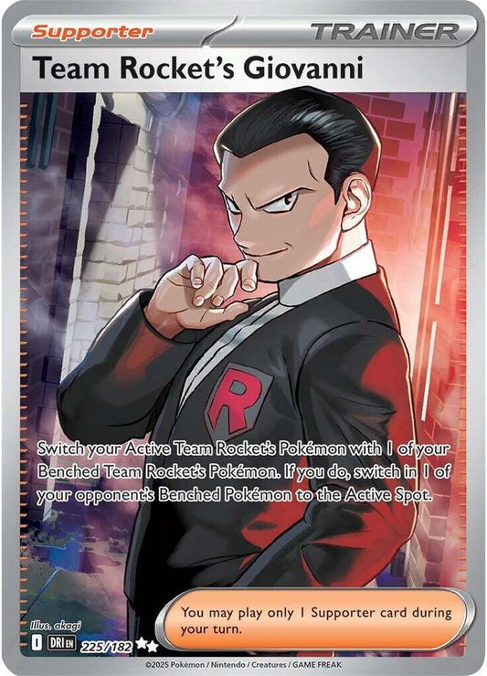 Pokemon TCG: Team Rocket's Giovanni - 225/182 - SV10: Destined Rivals (DRI)