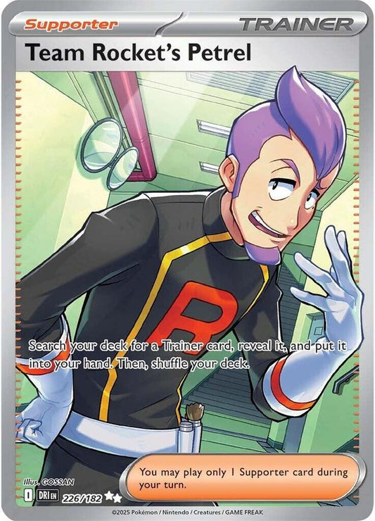 Pokemon TCG: Team Rocket's Petrel - 226/182 - SV10: Destined Rivals (DRI)