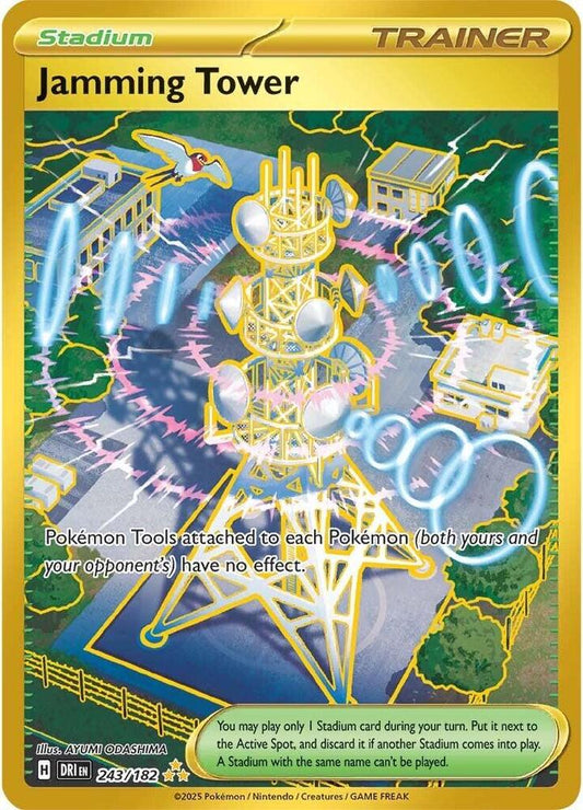 Pokemon TCG: Jamming Tower 243/182 - SV10: Destined Rivals (DRI)