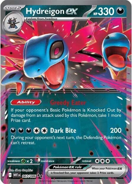 Pokemon TCG: Hydreigon ex - 067/086 - SV: White Flare (WHT)
