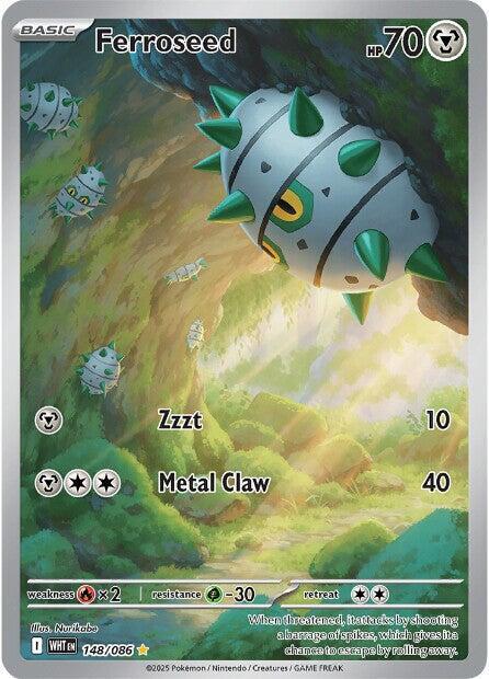 Pokemon TCG: Ferroseed - 148/086 - SV: White Flare (WHT)