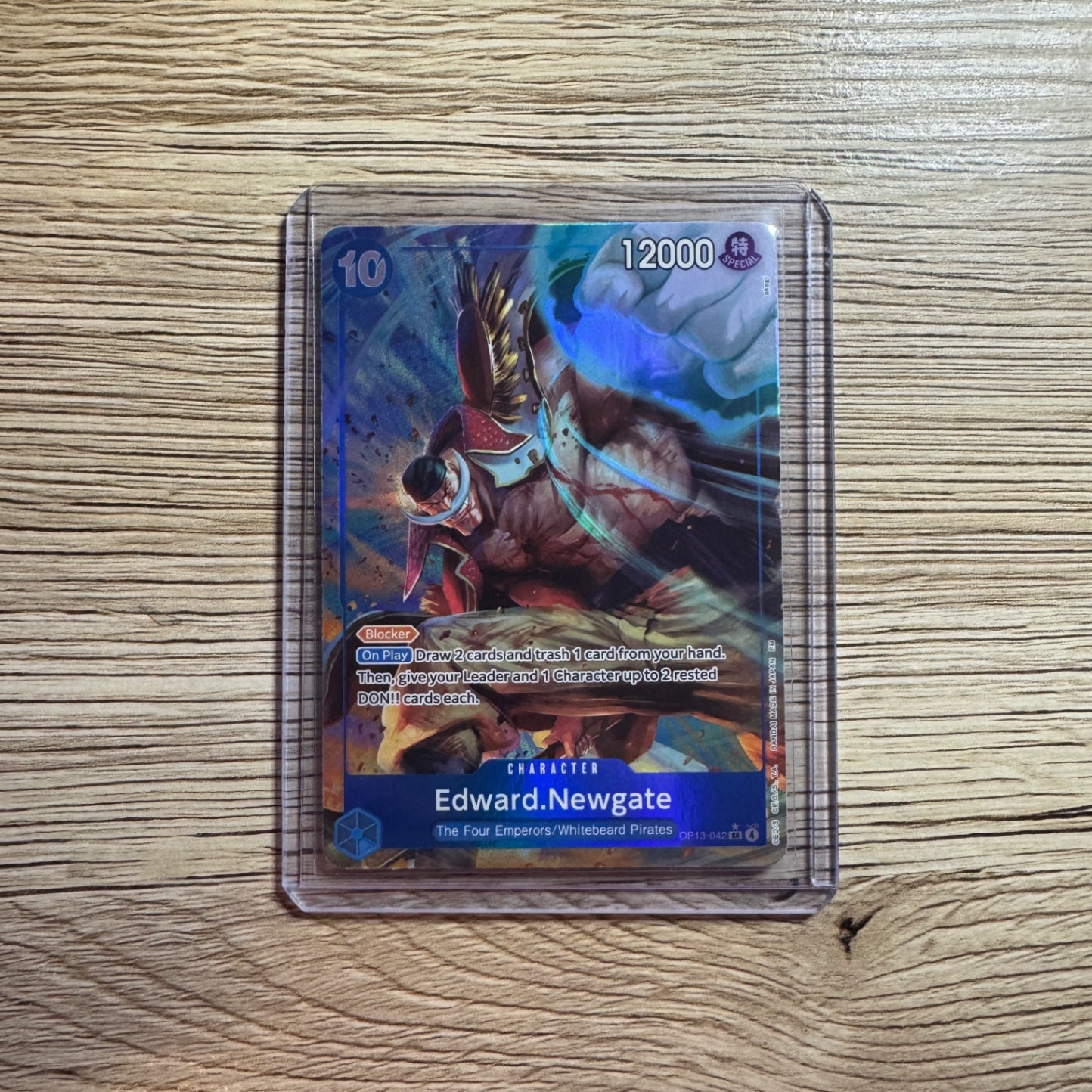 Edward.Newgate (Alternate Art) SR Carrying On His Will OP13-042 NM