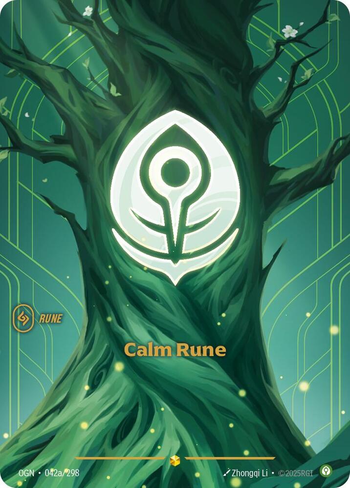 Riftbound TCG: Calm Rune (Alternate Art) - Origins (OGN)