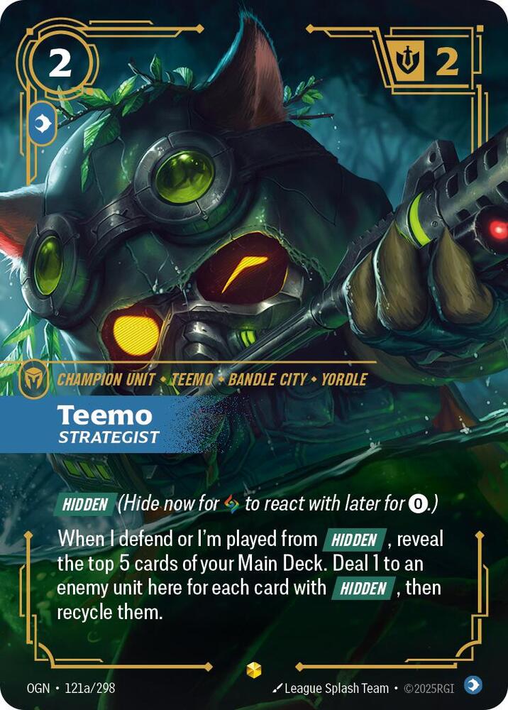 Riftbound TCG: Teemo - Strategist (Alternate Art) - Origins (OGN)