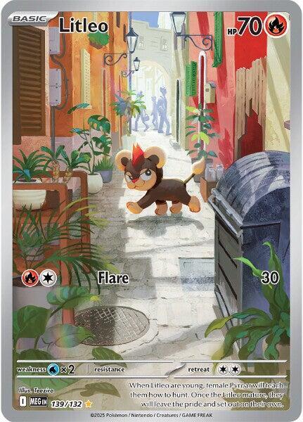 Pokemon TCG Single: Litleo - 139/132 - ME01: Mega Evolution (MEG)