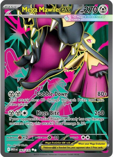 Pokemon TCG Single: Mega Mawile ex - 162/132 - ME01: Mega Evolution (MEG)