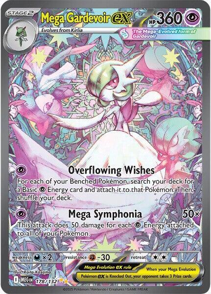Pokemon TCG: Mega Gardevoir ex - 178/132 - ME01: Mega Evolution (MEG)