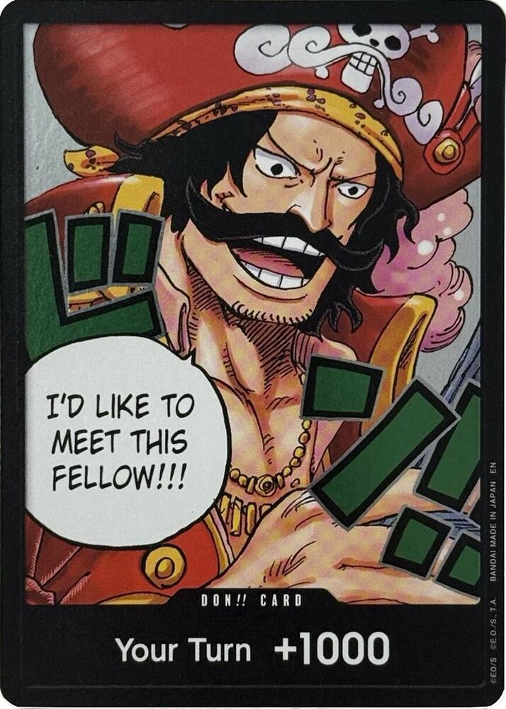 One Piece CG: DON!! Card (Gol.D.Roger) - Carrying On His Will (OP13)