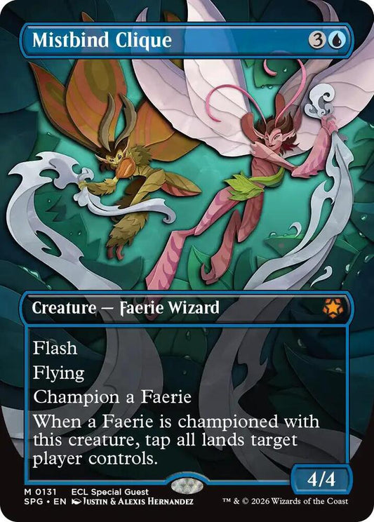 Magic: The Gathering - Lorwyn Eclipsed: Mistbind Clique (Borderless) - Special Guests (SPG)