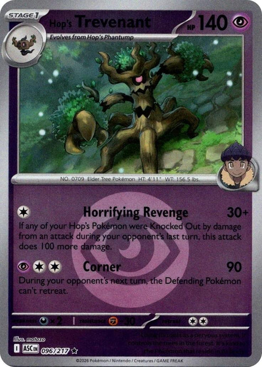 Hop's Trevenant - 096/217 (Energy Symbol Pattern)