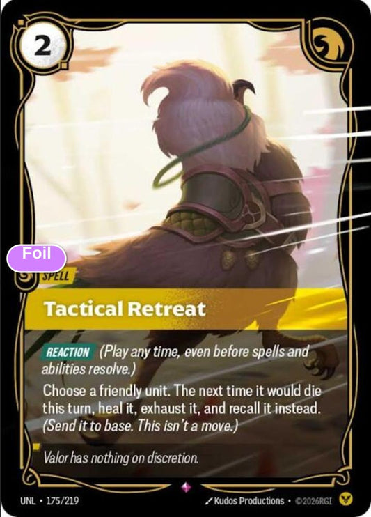 Tactical Retreat