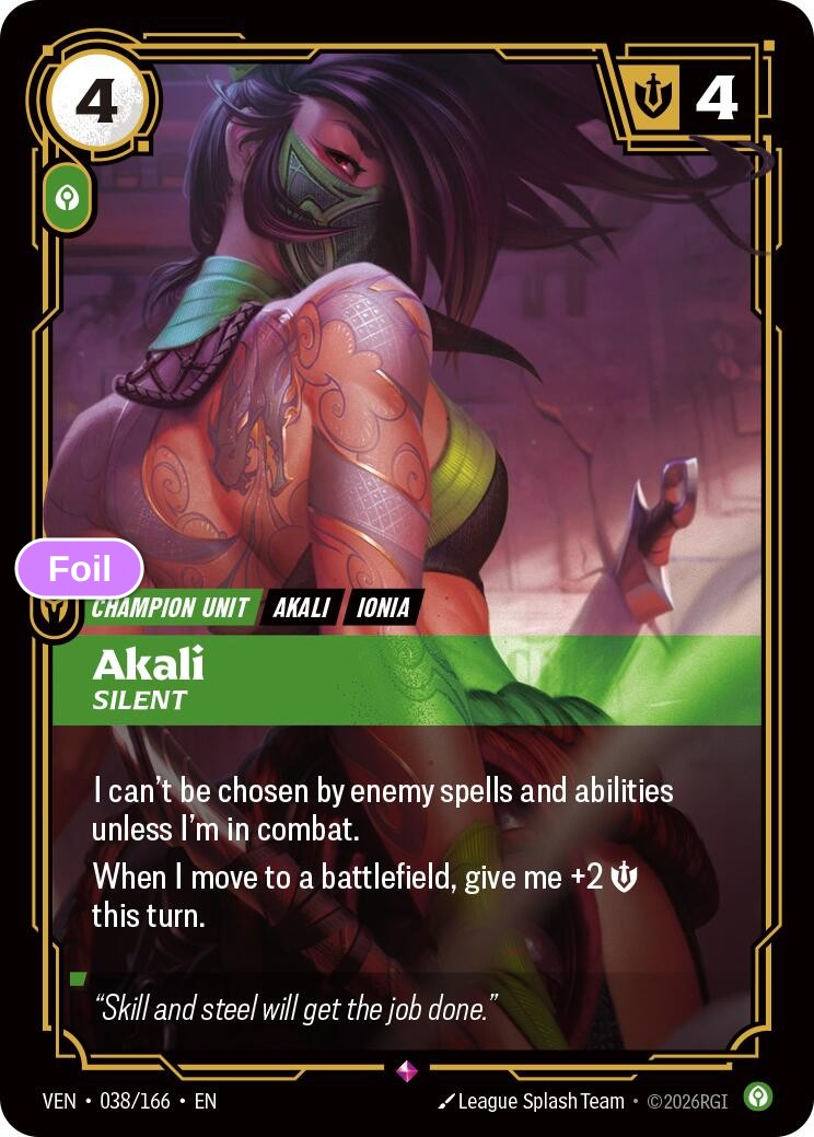Akali, Silent