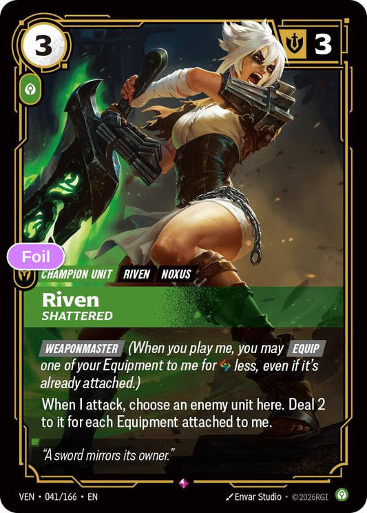 Riven, Shattered