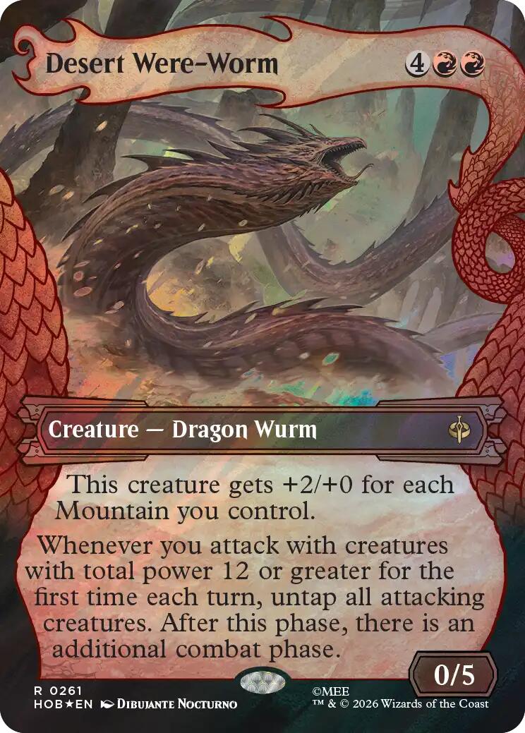 Desert Were-Worm (Showcase) (Surge Foil)