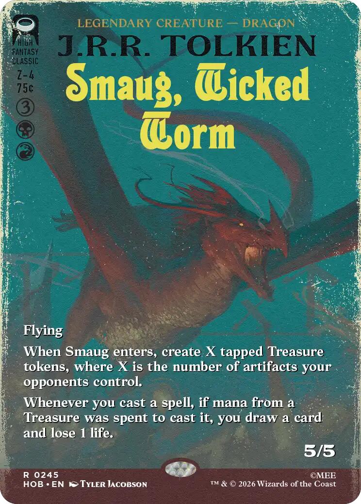 Smaug, Wicked Worm (Borderless)
