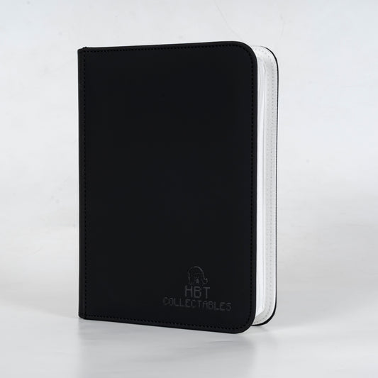 HBT Collectables: Premium 4 Pocket Binder (Black/White) - PREORDER