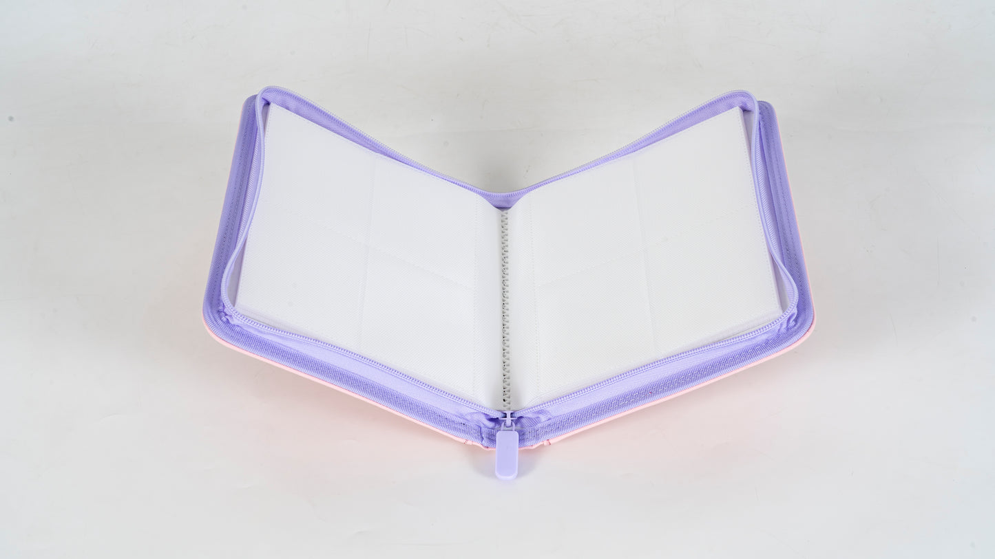 HBT Collectables: Premium 4 Pocket Binder (Pink/Purple) - PREORDER