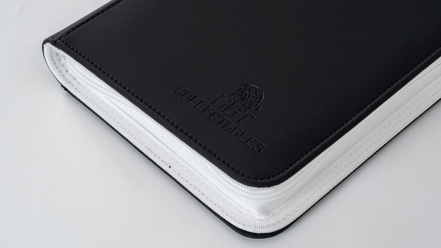 HBT Collectables: Premium 4 Pocket Binder (Black/White) - PREORDER