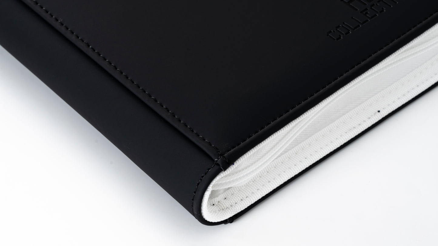 HBT Collectables: Premium 4 Pocket Binder (Black/White) - PREORDER