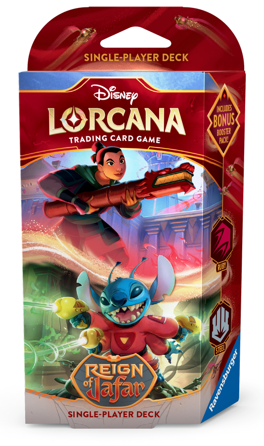 Disney Lorcana: Reign of Jafar Single Player Deck - Mulan & Stitch