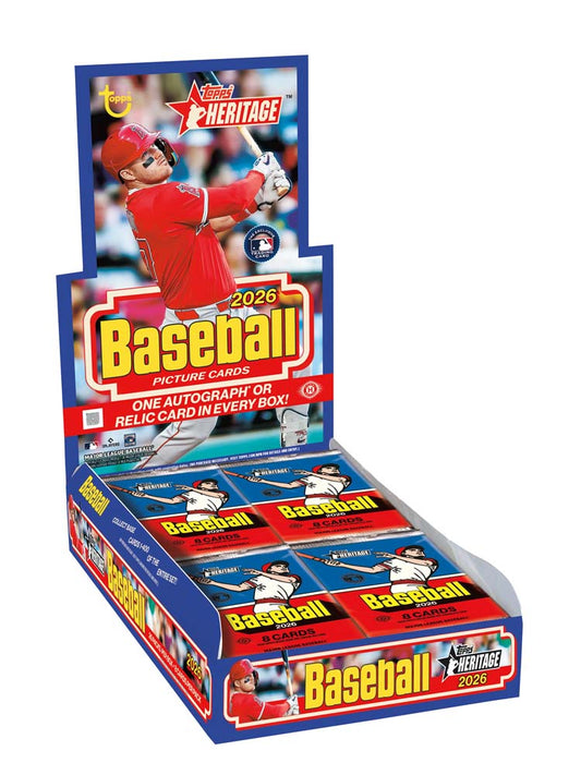 Topps 2026 Heritage Baseball Hobby Box (SEALED BOX)