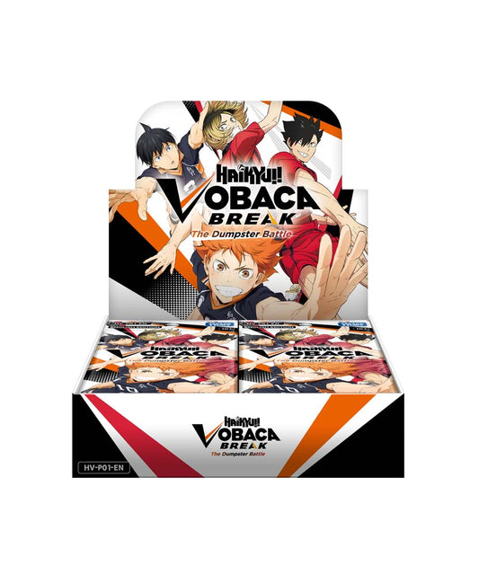 HV-P01 HAIKYU !! VOBACA BREAK: The Dumpster Battle Booster Pack Vol.1 Trading Card Game (English Version) Box (18 Packs)