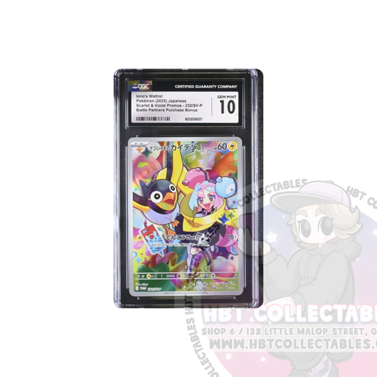 Pokemon TCG: CGC Gem Mint 10 - Iono's Wattrel: Scarlet & Violet Promos 232/SV-P