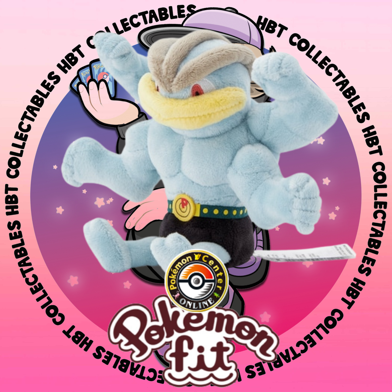 PC JPN: Pokemon Fit Plush Machamp (Common) – HBT Collectables