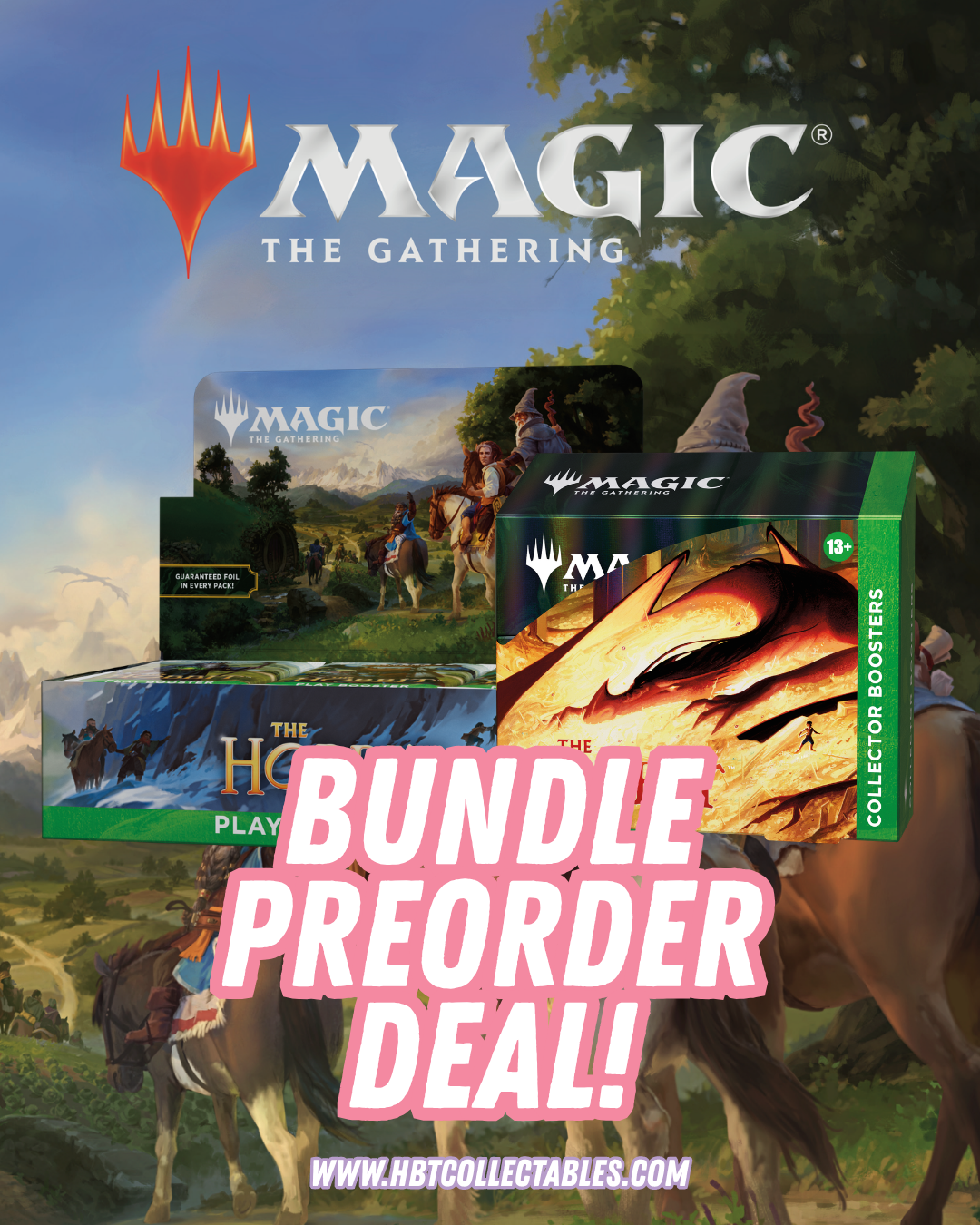 Magic: The Gathering - The Hobbit Preorder Bundle | Play Booster Box & Collector Booster Box