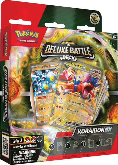 POKÉMON TCG Miraidon ex / Koraidon ex Deluxe Battle Deck & Starter Packs