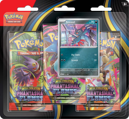 Pokemon TCG: Mega Evolution - Phantasmal Flames Three Booster Blister