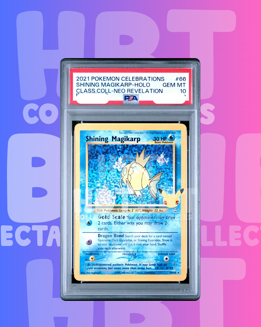 Pokemon TCG: Shining Magikarp - Celebrations #66 [PSA 10]