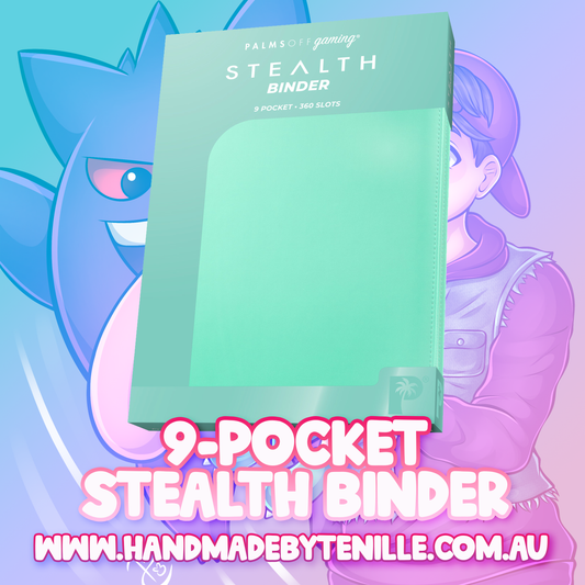 STEALTH 9 Pocket Zip Trading Card Binder - Turquoise