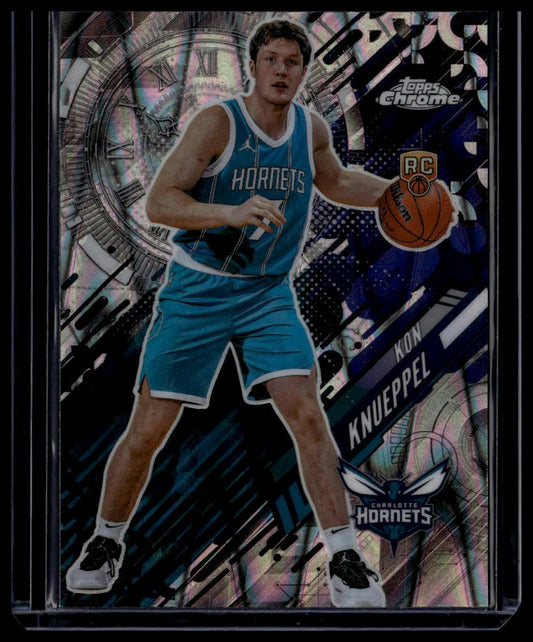 NBA: 2025 Topps Chrome GO TIME GT-19 Kon Knueppel [RAYWAVE]