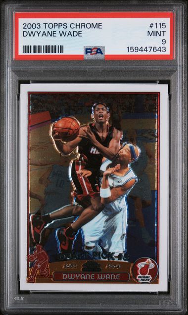 2003 TOPPS CHROME #115 DWYANE WADE [PSA 9]