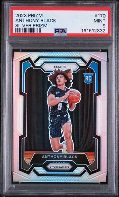 2023 PANINI PRIZM #170 ANTHONY BLACK SILVER PRIZM [PSA 9]