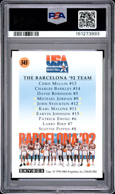 1991 SKYBOX #545 TEAM USA 2 [PSA 9]