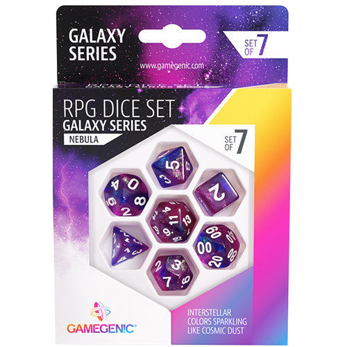 Gamegenic: Galaxy Series - Nebula - RPG Dice Set (7pcs)