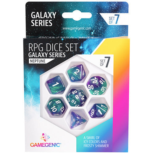 Gamegenic: Galaxy Series - Neptune - RPG Dice Set (7pcs)
