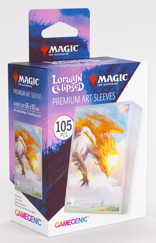 Gamegenic - Magic: The Gathering Lorwyn Eclipsed Premium Art Sleeves - Eirdu, Carrier of Dawn (66mm x 92mm) (105 Sleeves Per Pack)